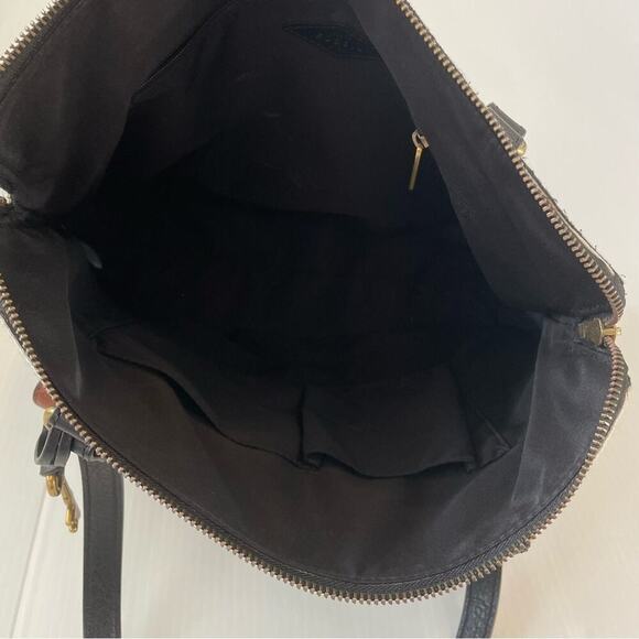 Fossil Kinley Shopper bag large shoulder bag black and white striped - Picture 7 of 16